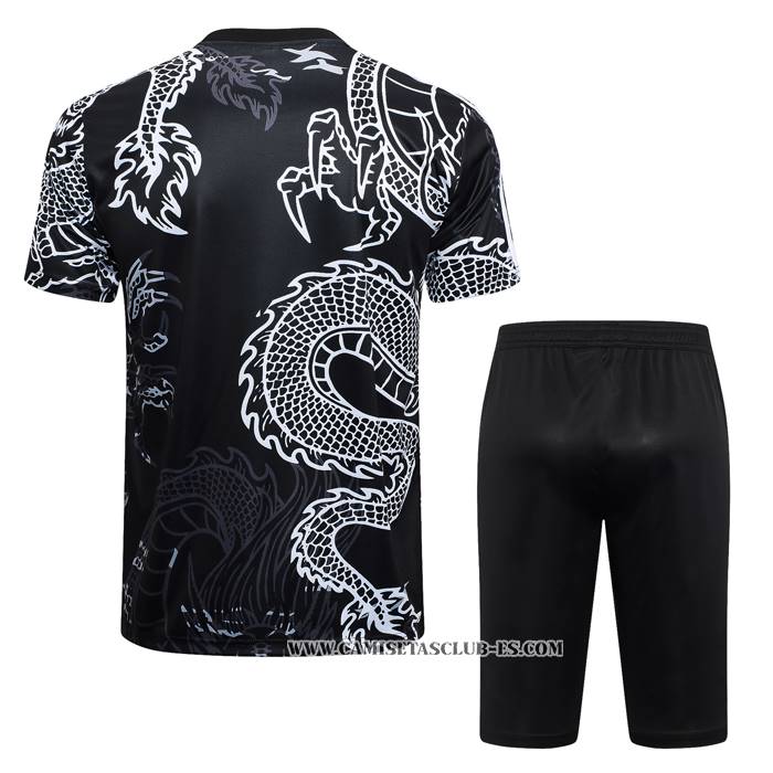 Chandal del Real Madrid Dragon 24-25 Manga Corta Negro - Pantalon Corto